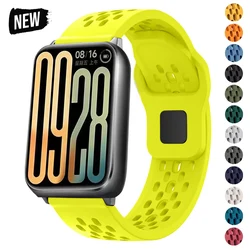 Sports Silicone Replacement Starp for Xiaomi Mi Band 9 Pro/8 Pro Soft Breathable Bracelet for Redmi Watch 6/5/4 Wristband Correa