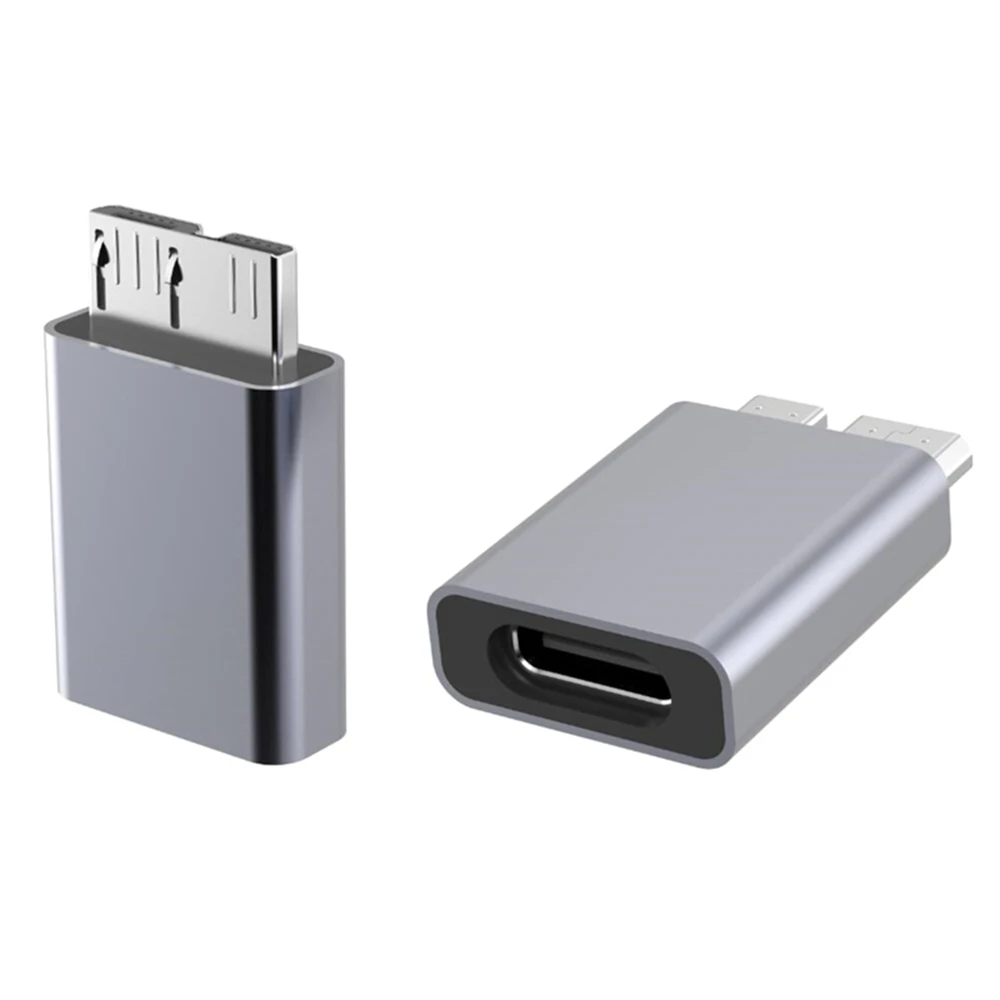 

Micro B USB C 3.0 Male to Type C Female Adapter Type-C USB 3.0 Micro B Plug for External Hard Drive HDD Kabe