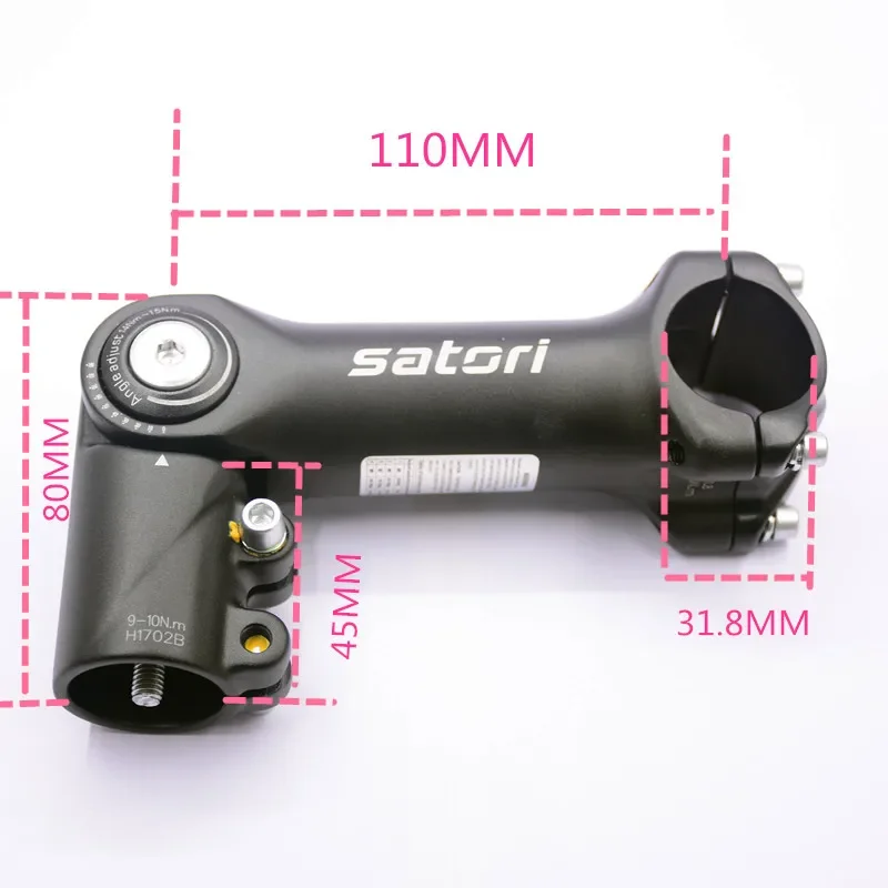 

Bicycle Handlebar Stem MTB Bicycle Aluminum Alloy 31.8*110mm Adjustable Handlebar Stem Bike Handlebar Stem