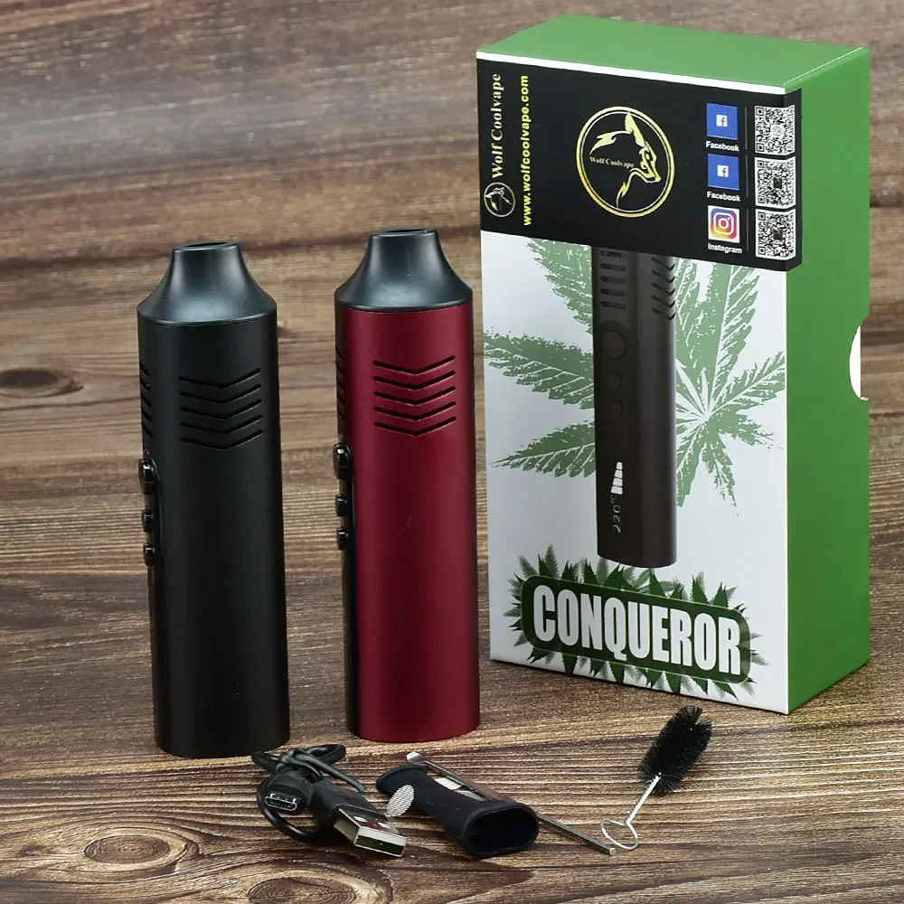 WolfCoolVape Conqueror Dry Herb Vaporizer Mod Kit | 2200mAh Temperature Adjustable Pen
