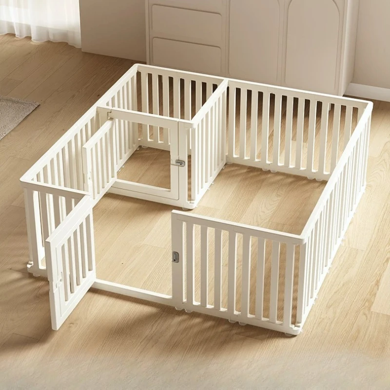 Circle Modern Modular Dog Fence Equipment Kennel Acrylic Indoor Nordic Grating Dog Fence Large Folding Kojec Dla Psa Home Decor