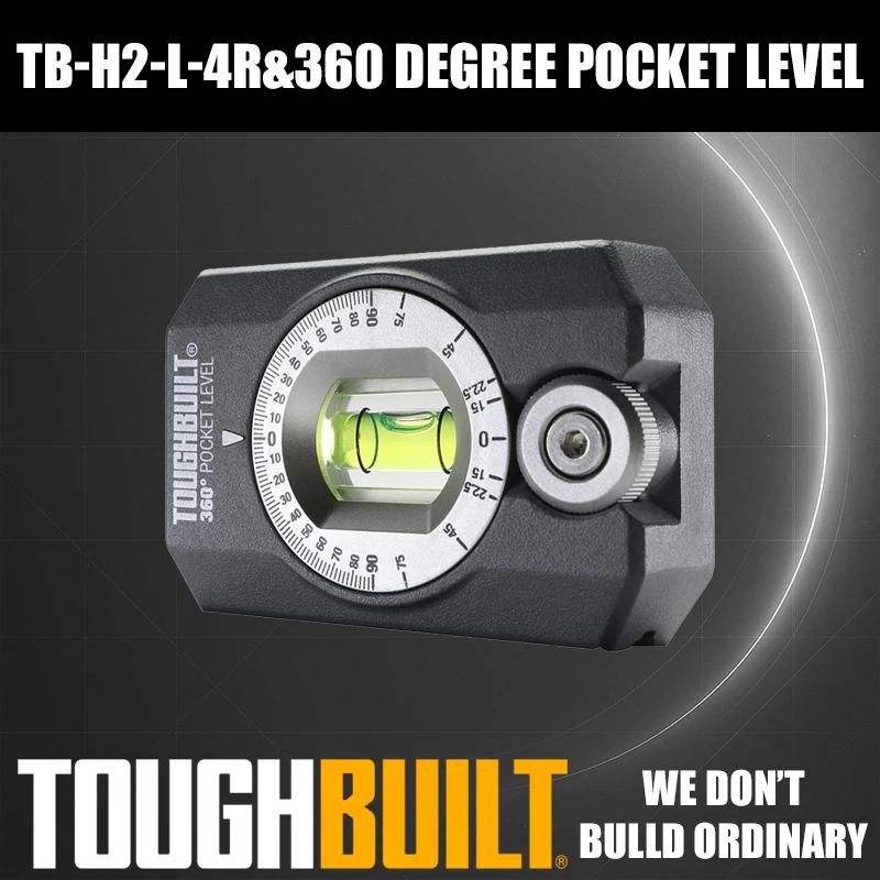 

ToughBuilt TB-H2-L-4R 360-градусный карманный уровень, аксессуары, инструменты для ремонта строительства