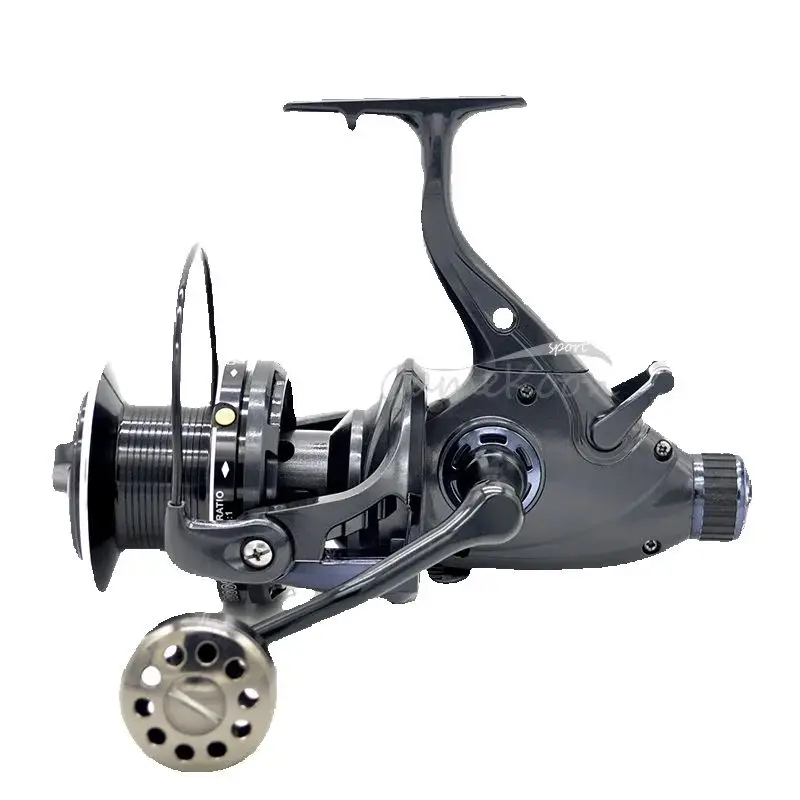 

CAMEKOON Carp Fishing Reel with Extra Spool Front and Rear Drag System 7+1 Ball Bearing Saltwater Wheel Baitfeeder Spinning Coil