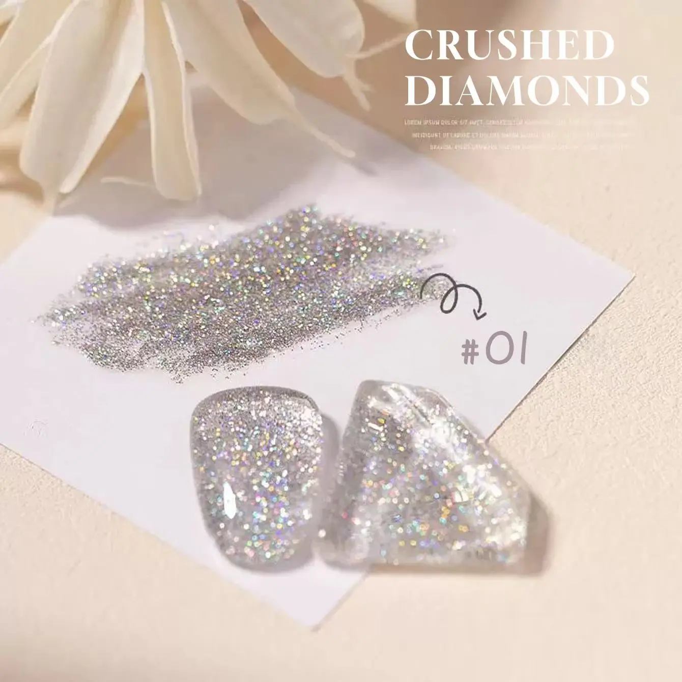 1 Uds TC Kela esmalte de uñas de Gel de diamante roto 2025 nuevo verano hielo transparente explosión Flash fototerapia Gel brillo arte de uñas