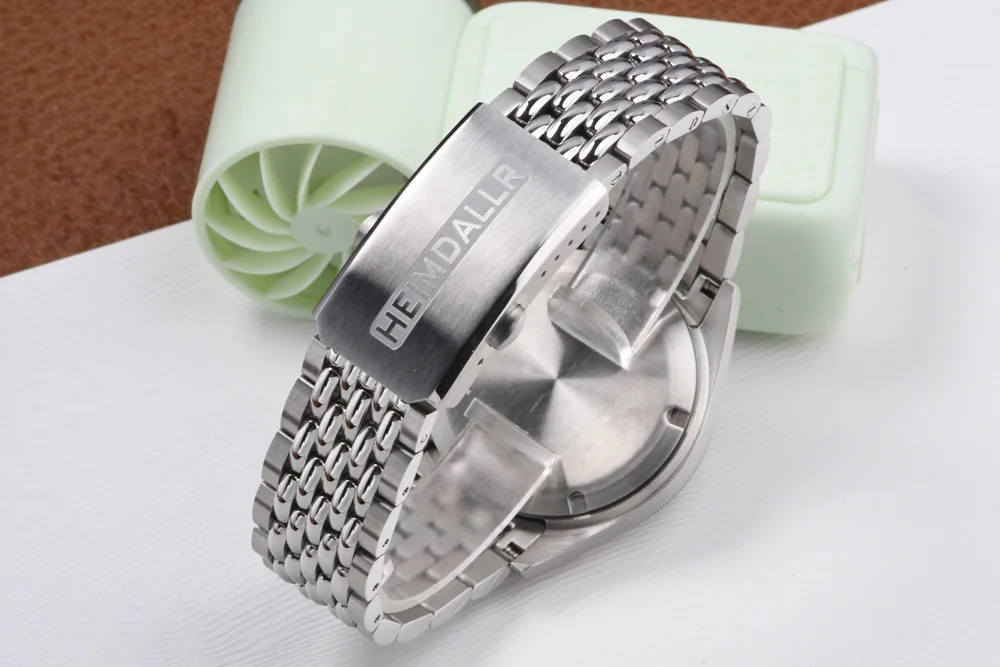 GMT 39mm Edelstahl-Uhrengehäuse 30mm Zifferblatt Saphirglas Tauchergehäuse Passend für Seiko Mod für NH34 Automatikwerk Zubehör – Detail 8