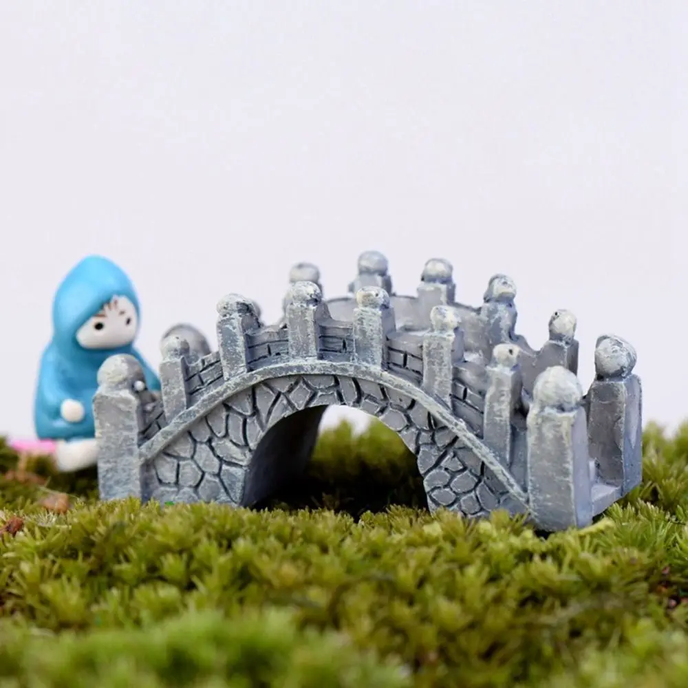 

Micro-landscape Resin Bridge Miniatures Small Bridge Resin Craft Jiangnan Small Bridge Court Style Mini Decoration Material