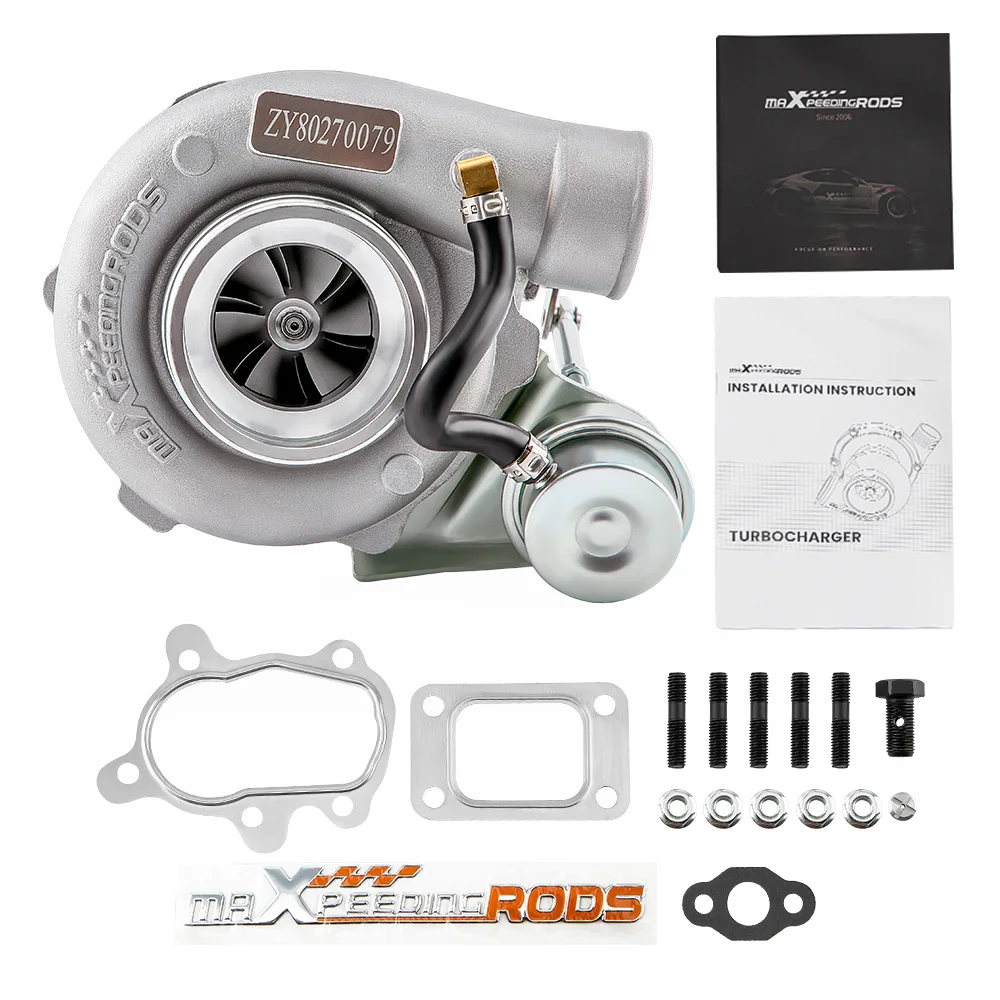 maxpeedingrods GT2871 Turbocharger For 1.8L-3.0L engine A/R 0.6 Turbine A/R 0.64 Water Cooled