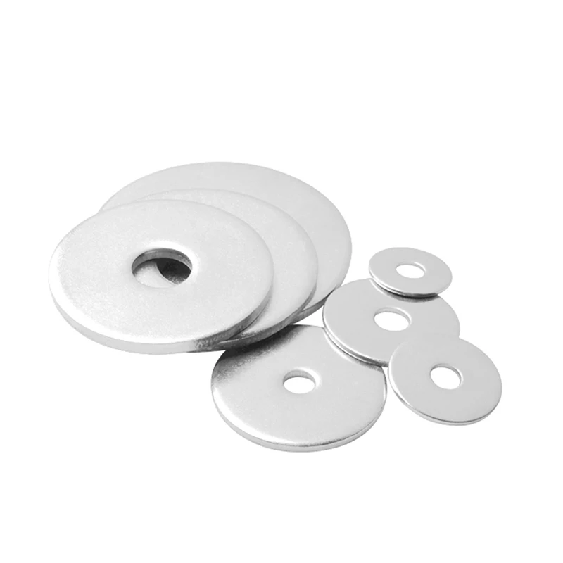 

30-100pcs/lot aluminium alloy 6061 Flat Washers DIN9021 Increase the thickening washers Anticorrosion and rust prevention DIN125