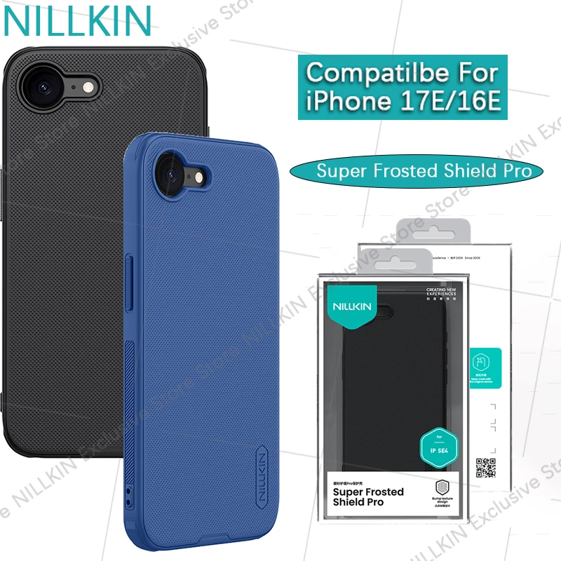 Nillkin For iPhone 17E/16E TPU+PC Super Frosted Shield Pro Case Anti fall airbag plastic phone case protective cover