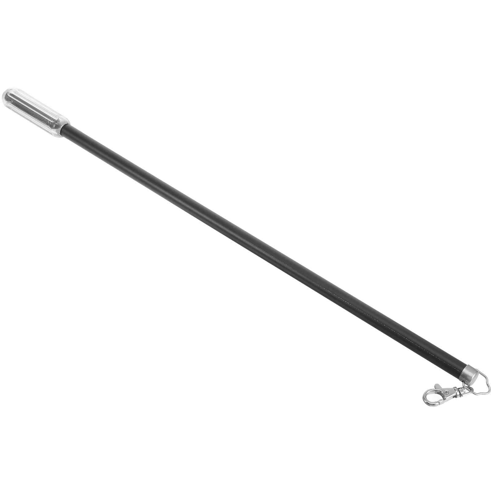 Drapery Pull Handle Curtain Rod 50cm Aluminum Alloy Track Roman Manual Push Small Lever (black) Curtains Poles Rods Opener