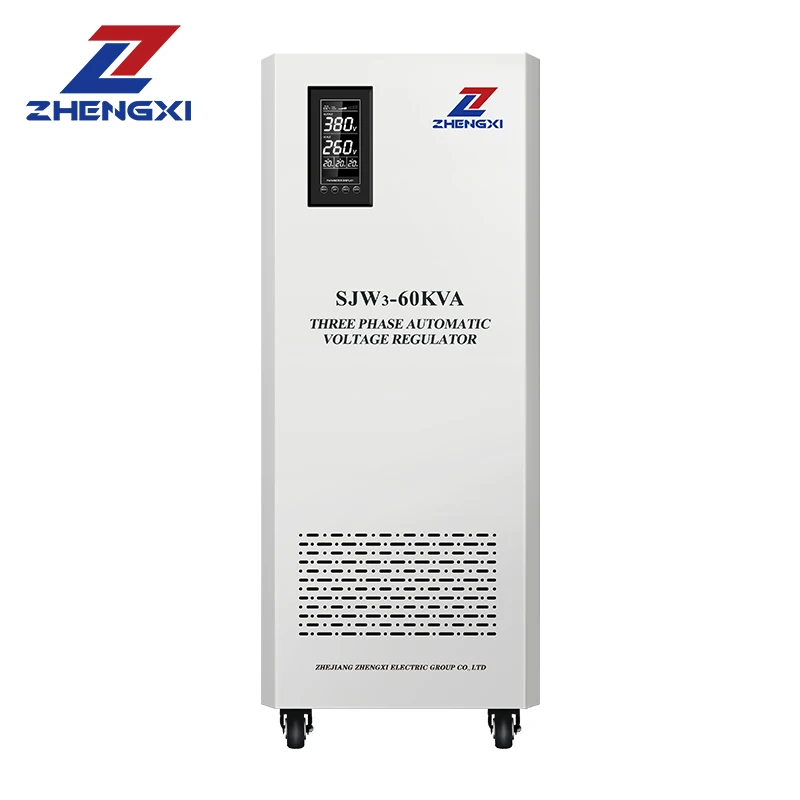 Three Phase 220V 380V 440V AVR 60Kva 80Kva 100Kva ac Automatic Voltage Regulator 120KVA Industrial Stabilizer