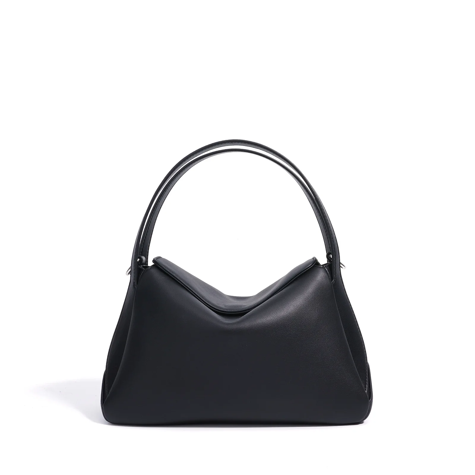 

Cowhide women's pillow bag 2025 new niche design simple commuter one-shoulder crossbody bag large capacity fashionable handbag