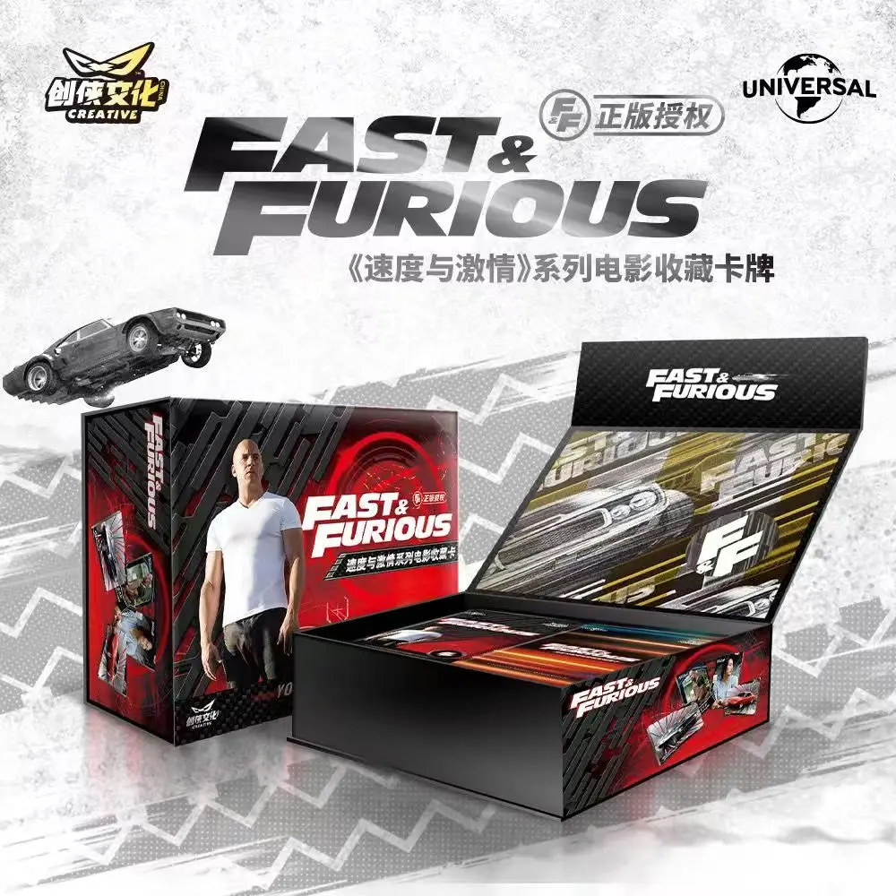 

Authentic "Speed and Passion" official collectible card, high-end diamond inlaid solid metal thick card toy