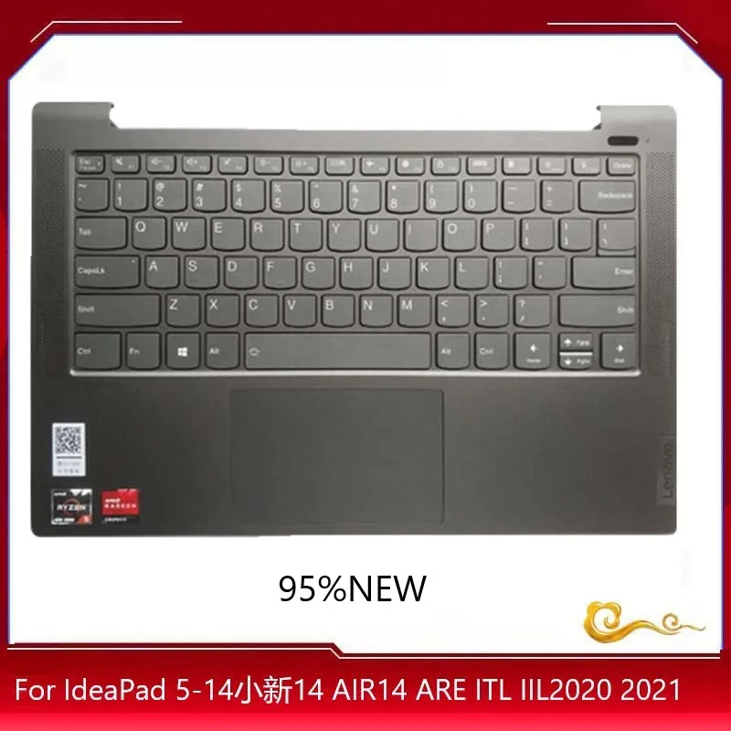 YUEBEISHENG       95%New/org For Lenovo IdeaPad 5-14 AIR14 ARE ITL IIL2020 2021 Palmrest US keyboard Upper Cover Touchpad