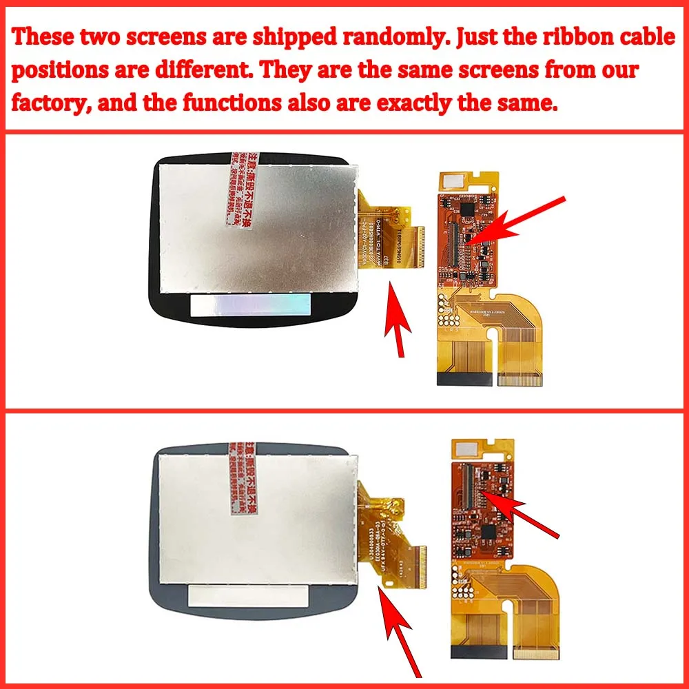 IPS V3 LCD Pre-Laminated Screen Bracket Laminated Backlight Screen Ribbon Cable Replacement For GameBoy Advance Games Console