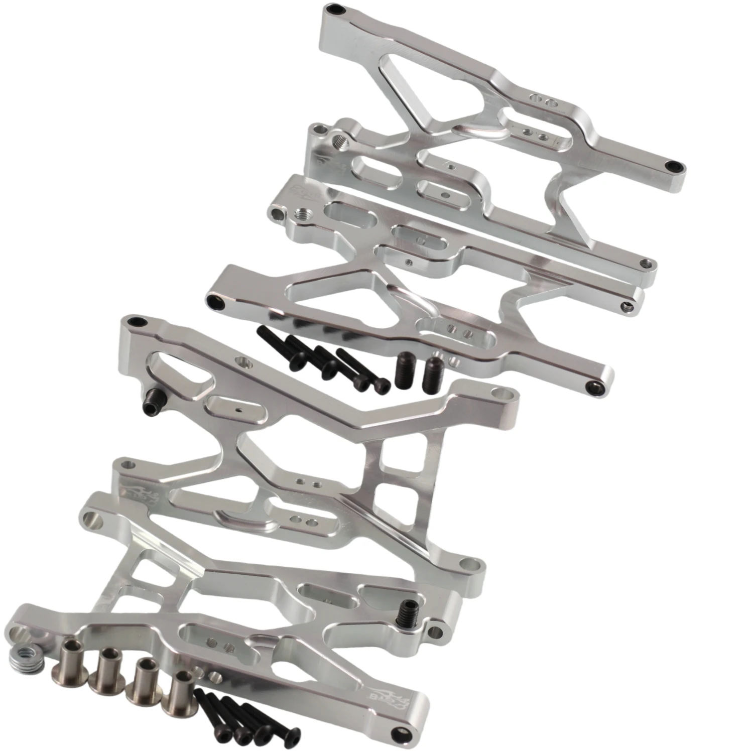 

GTBRacing Набор алюминиевых передних/задних рычагов подвески с ЧПУ для радиоуправляемого автомобиля 1/5 Losi 5ive t 1,0/2,0, обновленные детали