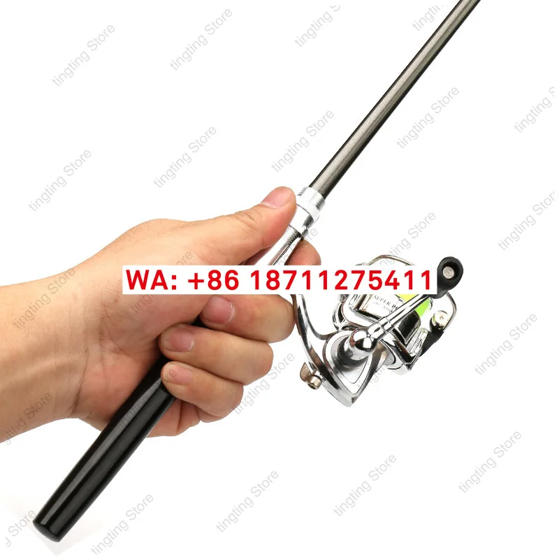Outdoor convenient mini spinning wheel pen rod mini fishing  pen  sea  fishing gear 1.6-meter fishing rod H4