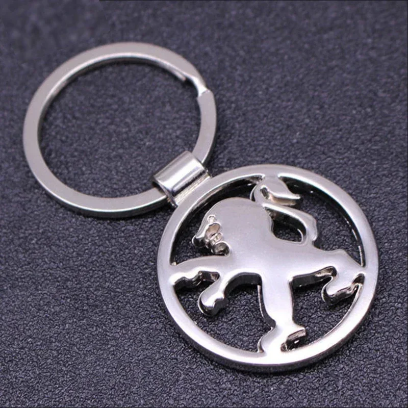 

Car Keychain Key Ring Metal Emblem Badge for PEUGEOT 206 207 307 308 407 408 508 2008 3008 5008 Auto Accessories