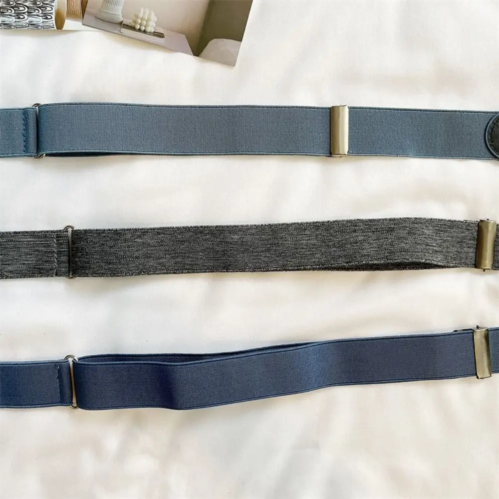 

Without Buckle Elastic Belt Japanese Decoration Traceless Buckle Free Belt Elastic Black No Buckle Invisible Belt Pants