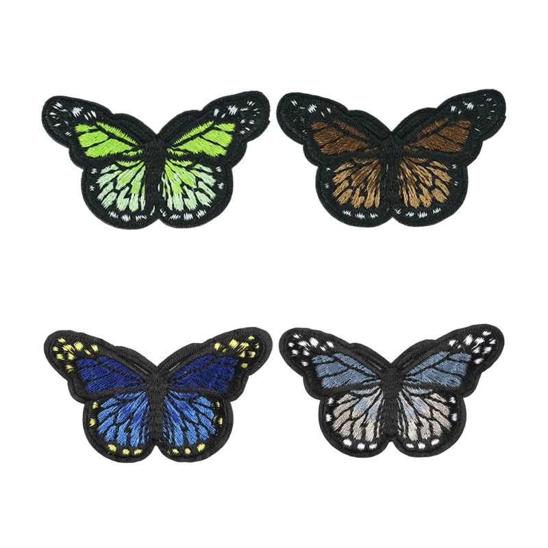 10 Stück Schmetterlings-Patches, viel Großhandel, groß, klein, zum Aufnähen, für Kleidung, bestickt, Anime, niedlich, Designer-Patche-Set, DIY – Detail 9