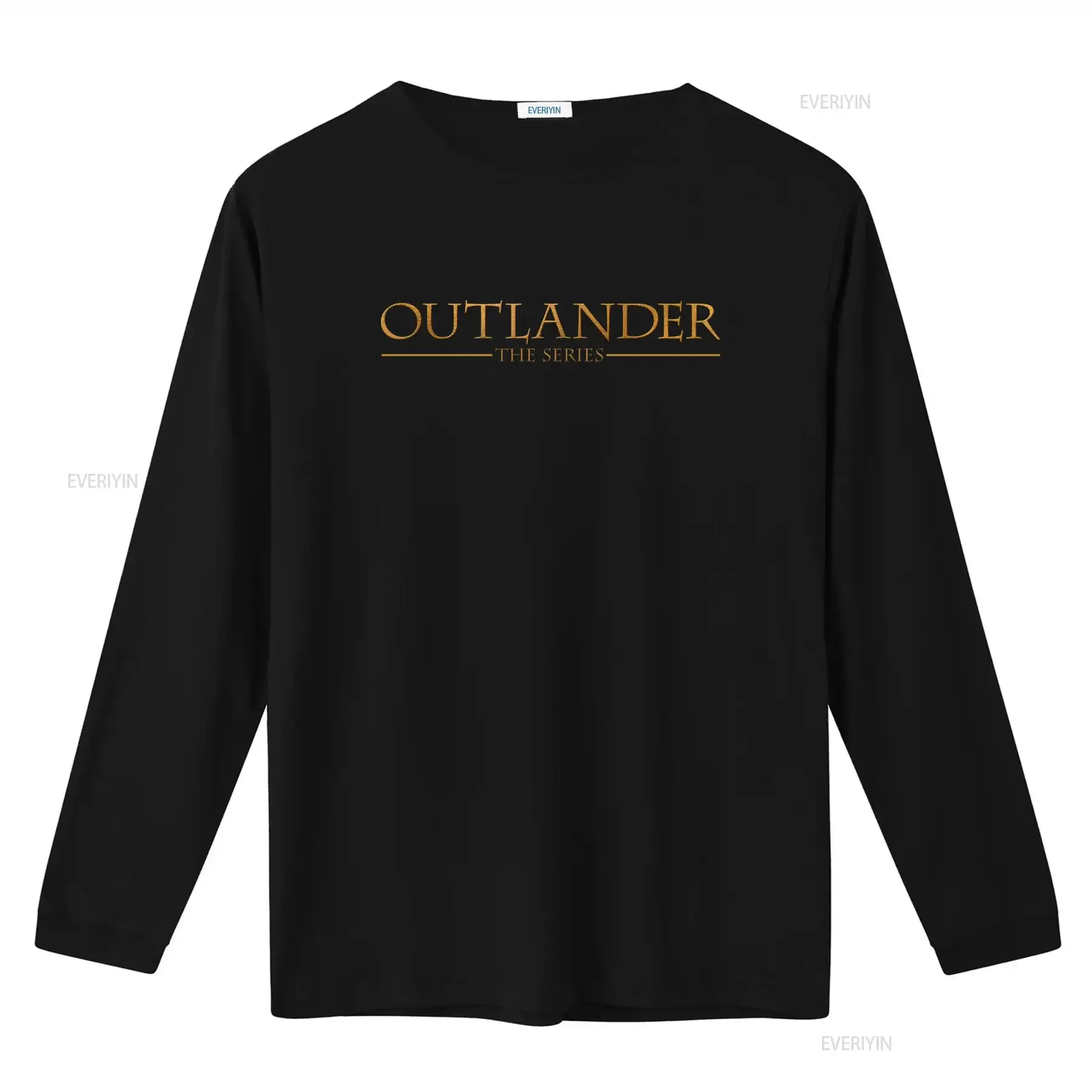 Outlander The Series Golden Text Logo T shirt Fashion Casual QQ7E vintage Washed fashion designer clothes Unisex Slightly view 2
