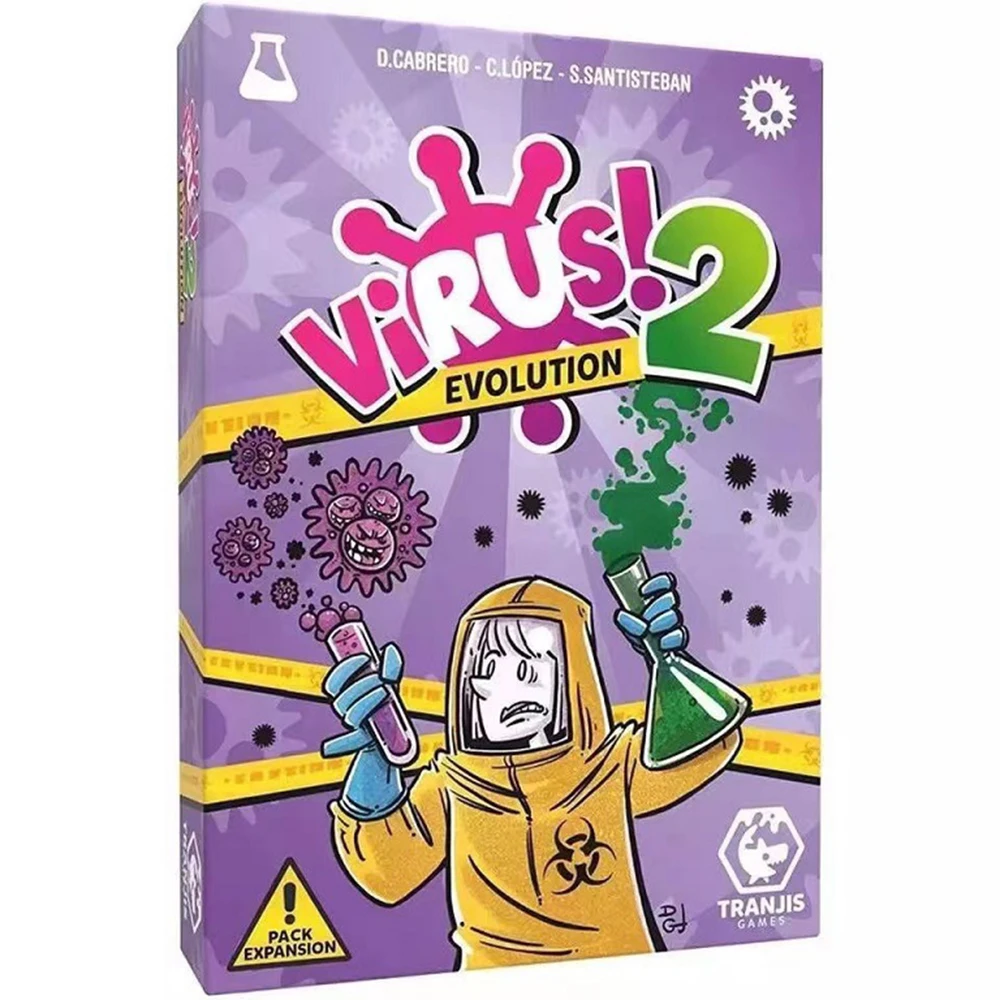 1PC Virus Virus Infection Card Parent-child Interaction Toy Family Gathering Card Game