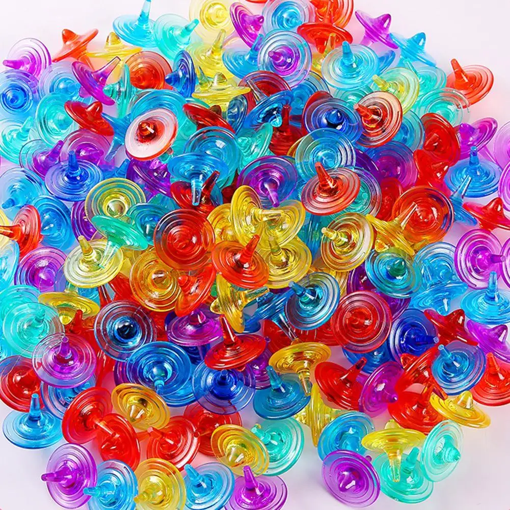 

Набор из 10 мини-гироскопов: развивающие игрушки-антистресс для детей, забавные настольные игрушки (случайный цвет)