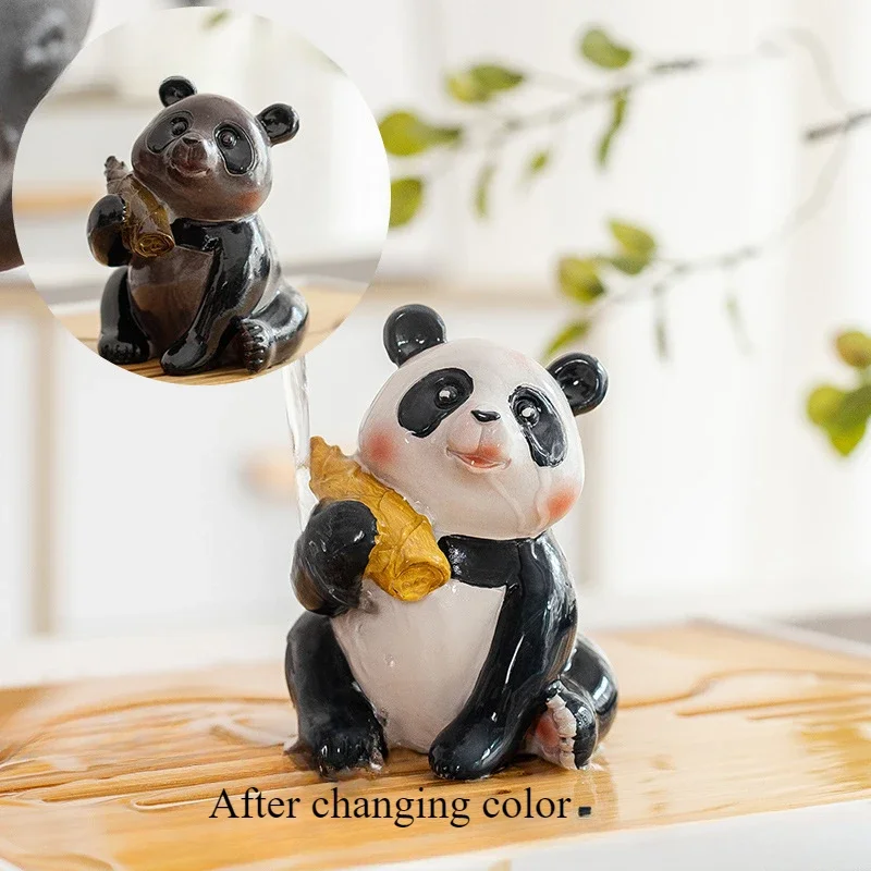 تغيير لون الثعلب الشاي الجديد الحيوانات الأليفة ، لطيف الحيوان شرب الشاي لعبة مكتب المنزل طاولة شاي الشاي الحيوانات الأليفة الديكور فنغشوي متعة الطعم الساخن #6