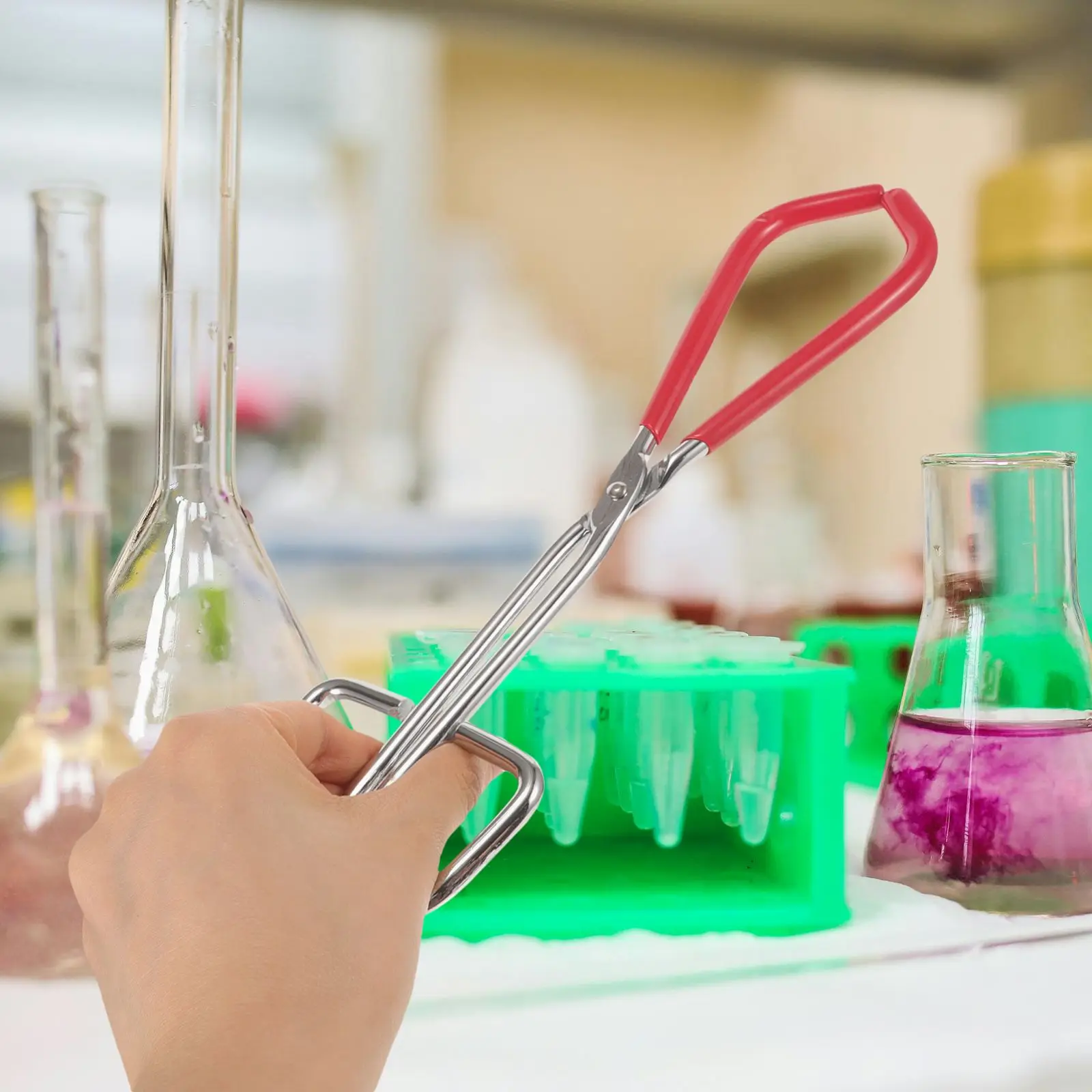 Bekerklem Reageerbuishouder Kolftang voor laboratoriumcondensor Clip Clips Rond staal