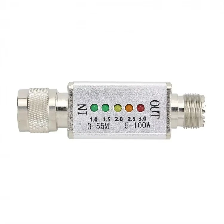 

3-30M 10-100W Power Meter Shortwave PWR Meter with LED Indicators