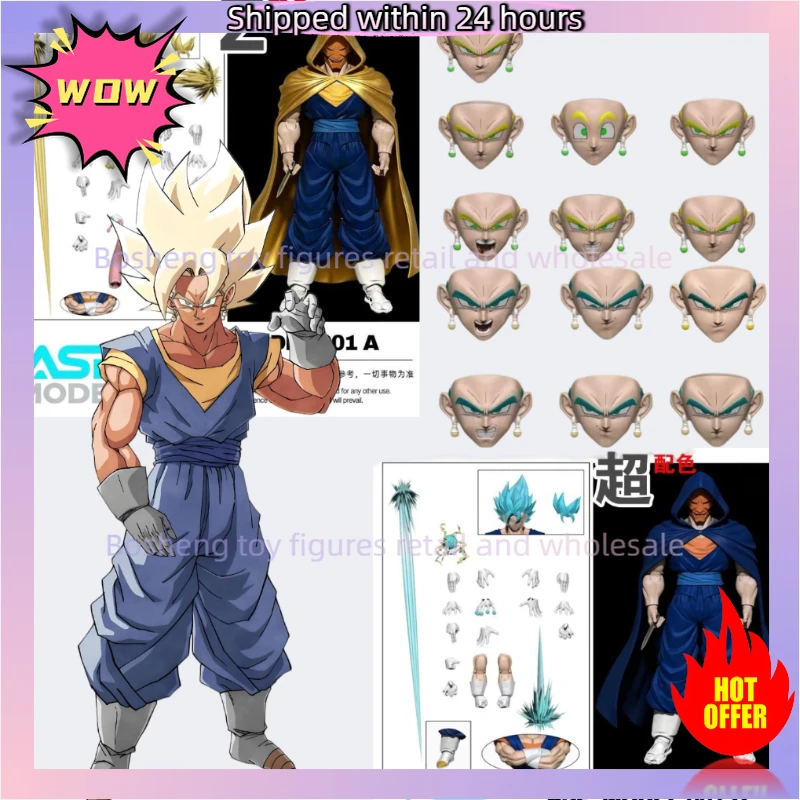 

M-unit Studio Vegito Figure Dragon Ball Super Saiyan God Vegito Oni-Masked Nightwalker Anime Action Figures Model Toys Gifts