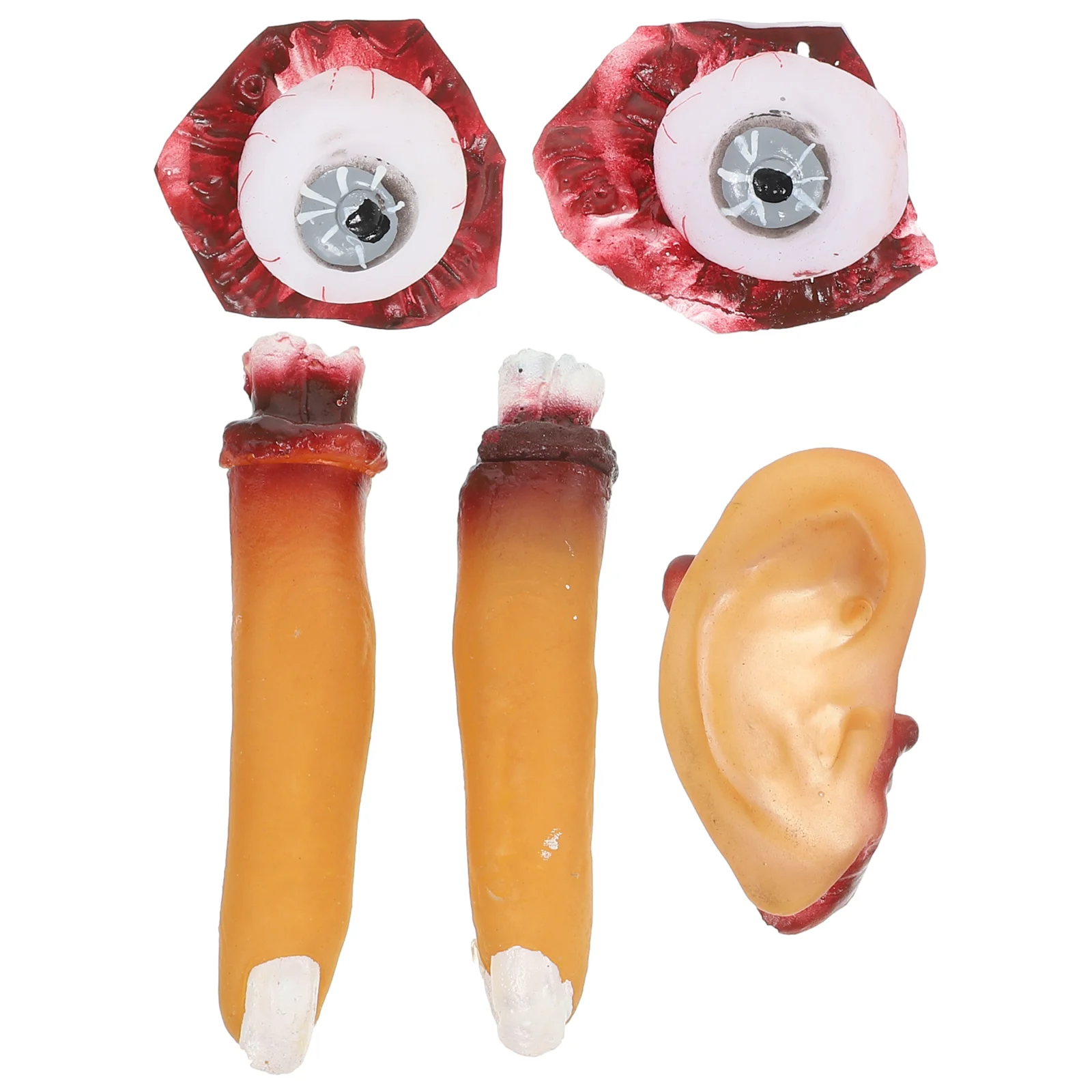 

4 шт., страшные игрушки для розыгрышей, реквизит для орган на Хэллоуин, декор для выпускного вечера, украшение для тела, искусственный палец