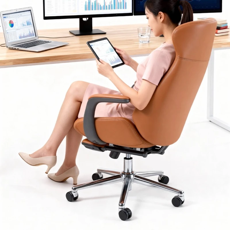 Ergonomic Boss Office Chair Comfortable Sedentary Light Luxury Office Computer Chair Businessr Household silla escritorios