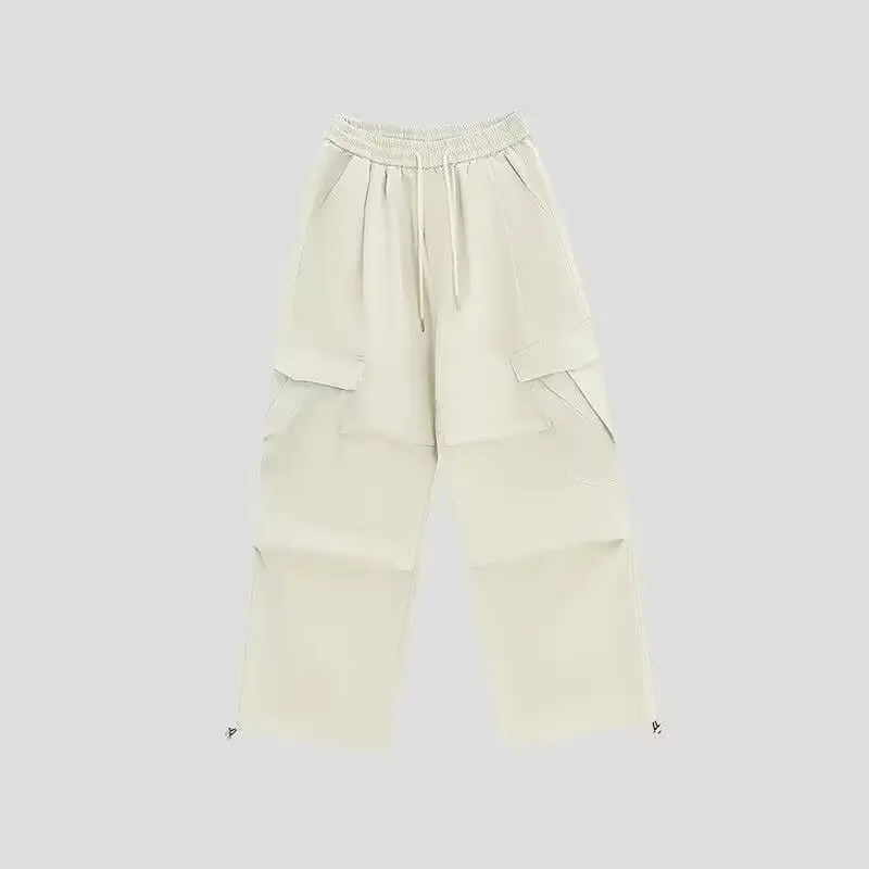 กางเกงขายาวสตรีทฮิปฮอปสไตล์ฮิปฮอปกางเกงผู้หญิงคาร์โก้ที่ได้รับความนิยมสุดเท่ห์อินเทรนด์สไตล์ยุโรปอเมริกันกางเกงขายาวทรงหลวมกางเกงเข้าชุด