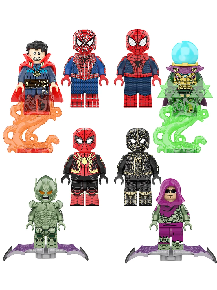 Weltberühmte Bausteine Spider-Man Norman Osborn Green Goblin Actionfiguren Lernspielzeug DIY Geschenke für Kinder