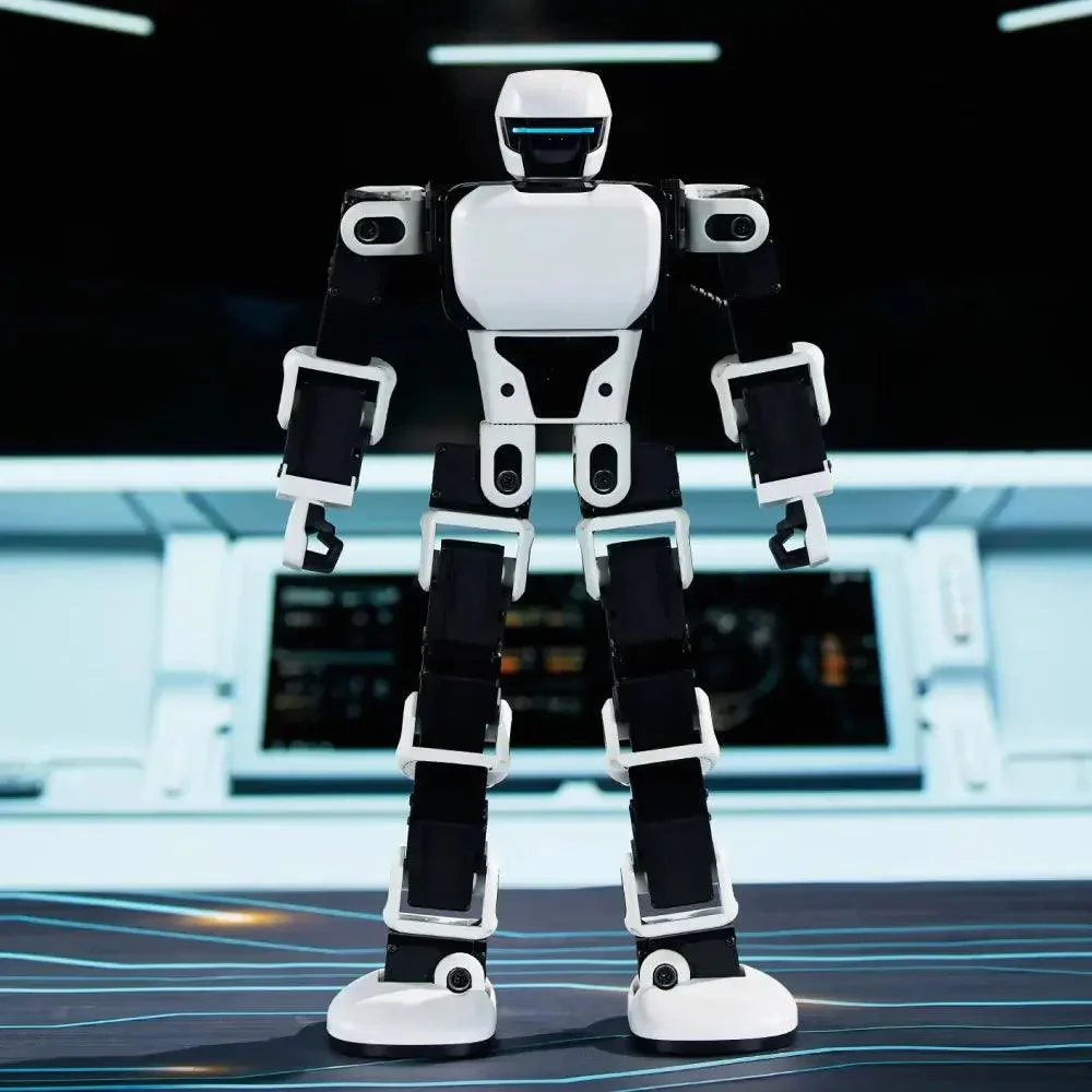 

LeSen Interstellar Scout, гуманоидный бронированный воин, интеллектуальный робот, синий и белый развлекательный компаньон, детская игрушка