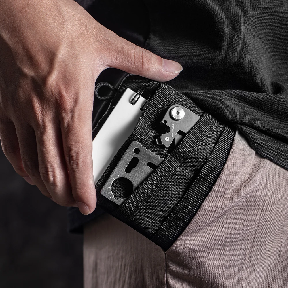 Карманный органайзер EDC Сумка для инструментов с 5-мя хранилями инструментов Сумка EDC для фонарика, карманного ножа, тактической ручки, E