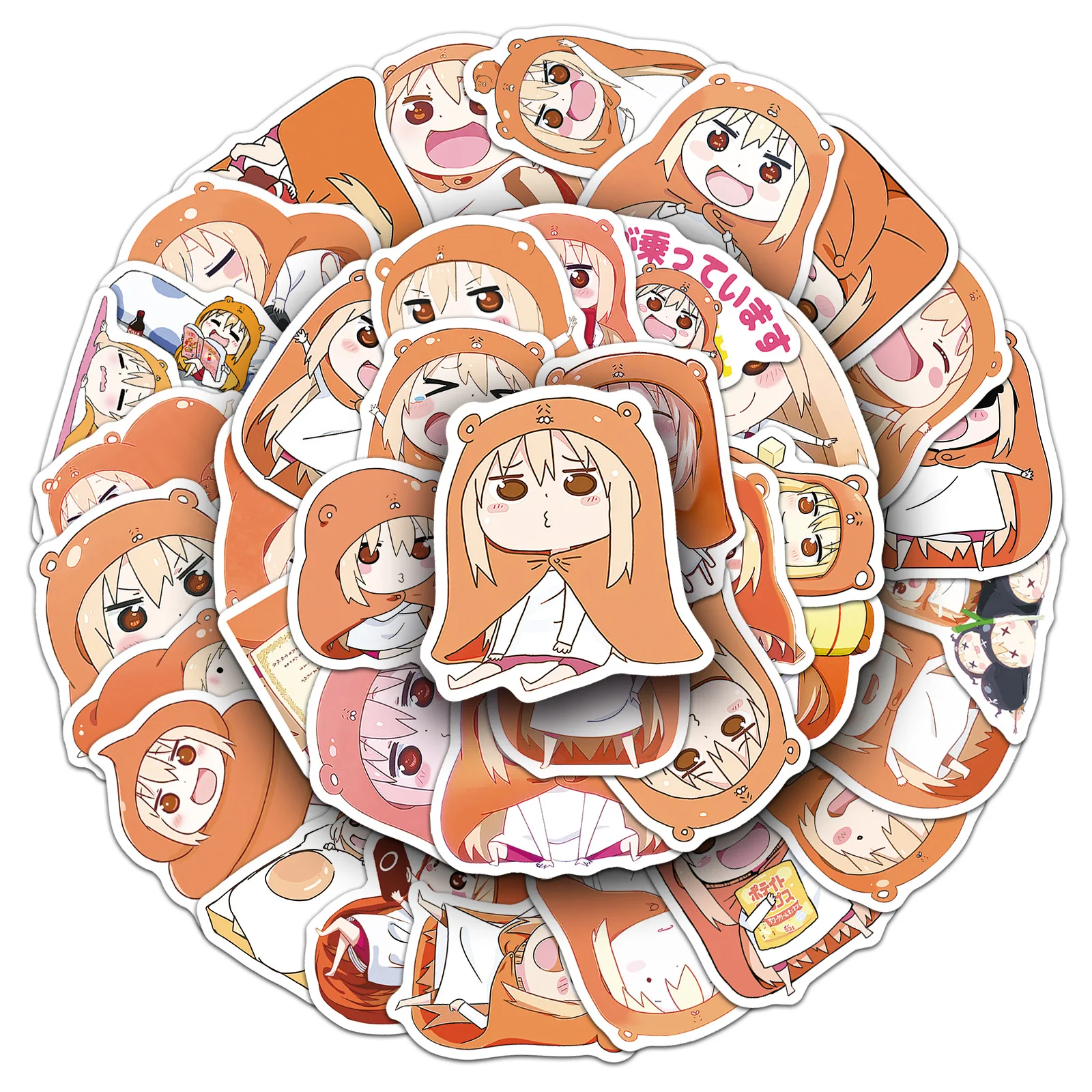 50 قطعة ملصقات هيموتو أومارو تشان مضحك الرسوم المتحركة ملصق Kawaii الكتابة على الجدران الاطفال اللعب المحمول الغيتار سيارة دراجة سكيت اللعب #4