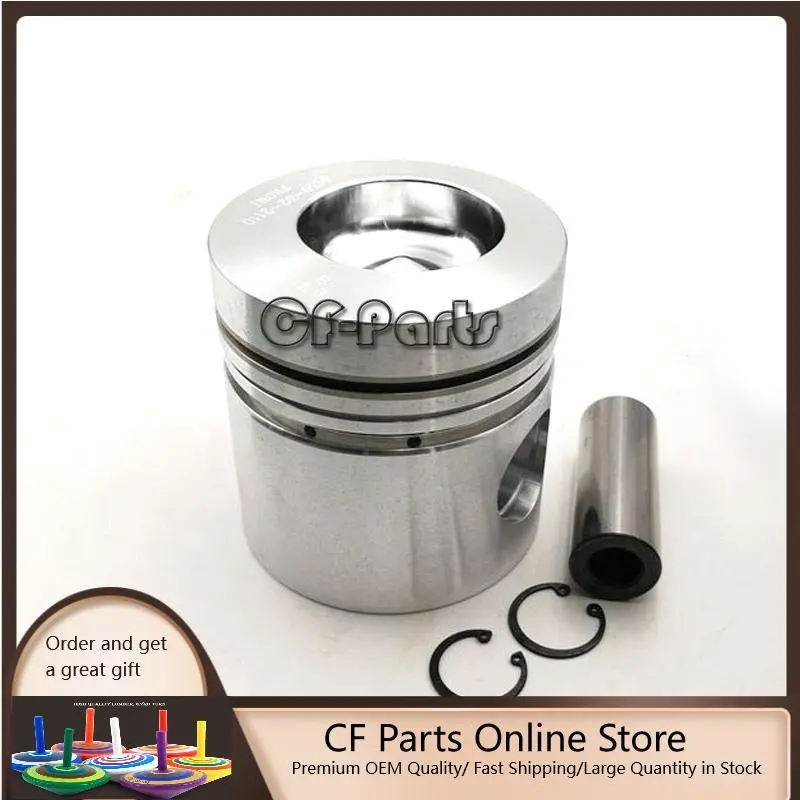 4PCS 6130-32-2110 PISTON KIT FITS KOMATSU 4D105-3 4D105-2