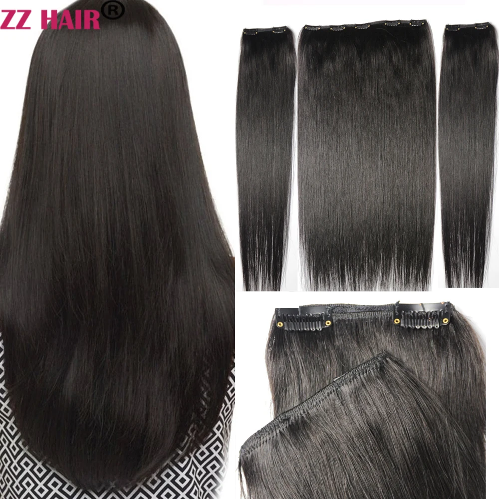 ZZHAIR 100% Brazilian Human Remy Hair Extensions 16