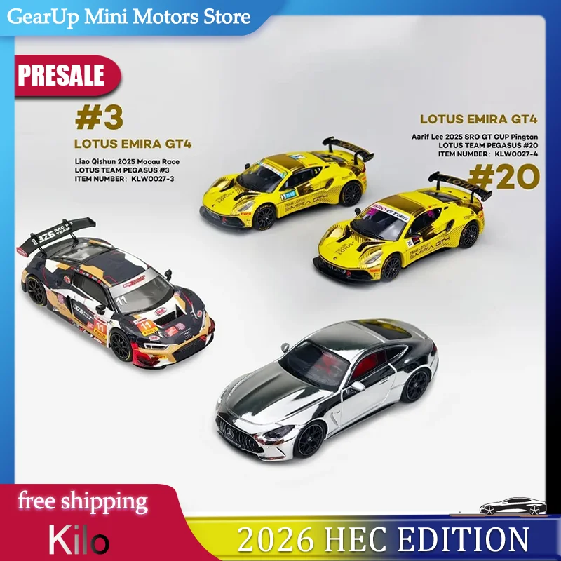 

Новая модель Kiloworks Audi R8 LMS GT3 2026 HEC Limited Edition, масштаб 1:64, литая под давлением, из сплава, для детей, игрушка, подарок