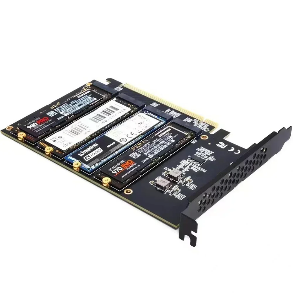 

Адаптер M.2 NVME — PCIe 4.0 3.0 M.2 SSD Gen4 PCIe 4.0 ПК Материнская плата X1 X4 X8 X16 Карта расширения для 2230 2242 2260 2280 SSD