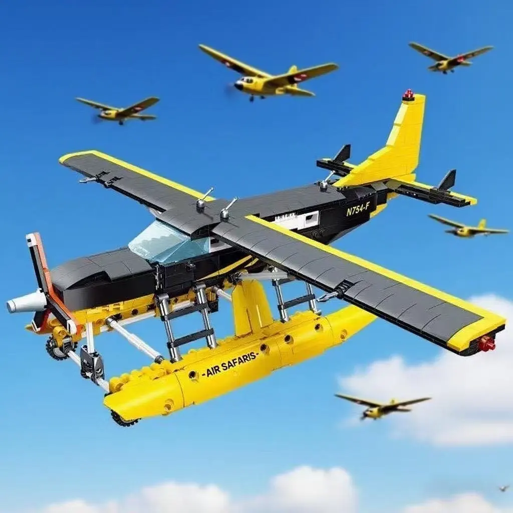 

Модель самолета-гидросамолета 9172 "Ланкас" — военный конструктор, мелкие детали, головоломка, игрушка-конструктор DIY, подарок для взрослых