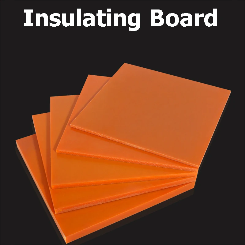 Thickness 1-20mm Orange Red Electrical Bakelite Plate Insulated Board Insulation Phenolic Resin Sheet 100x100 200x200 200x250mm