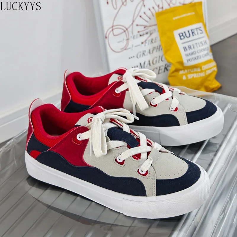

Men's Sneakers Platform Tennis Sports Walking 2025 Fashion Flats Shoes Cute Skateboard Casual Shoes Pink Chunky Footwear