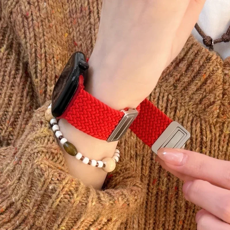 Apple Watch 40mm 44mm 46mm 42mm 49mm 45mm 41mm 38mm対応 キュートな蝶結びストラップ ブレスレット iWatch Series 10 SE 9 8 7 6 Ultra 2バンド