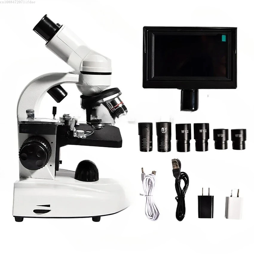 

Zoom 30000X Biological HD Microscope Digital Laboratory Compound Microscope With Wide-Field 10X And 50X Eyepieces For Lab