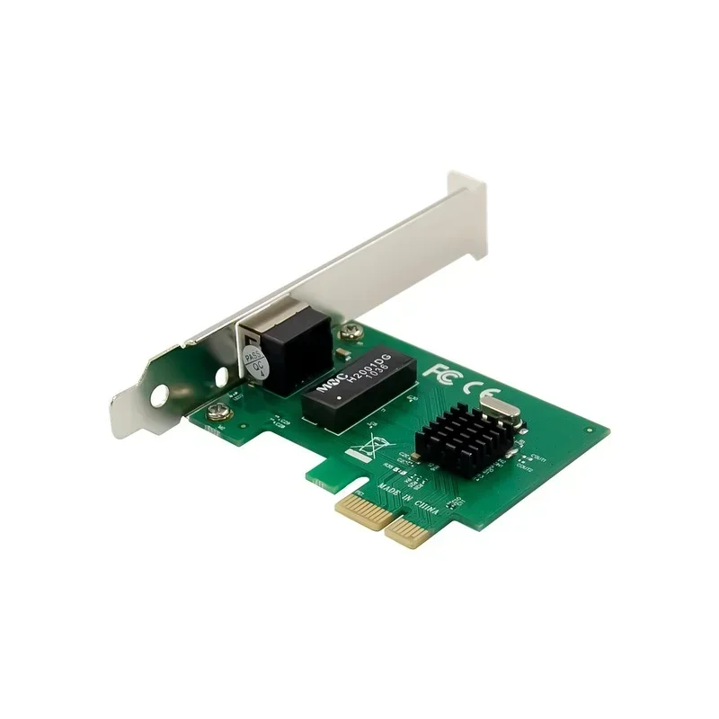 بطاقة الشبكة PCIE X1 منفذ واحد RJ45 رقاقة Realtek 8111G جيجابت إيثرنت 10/100/1000M PCI-E محول الشبكات لسطح المكتب #3