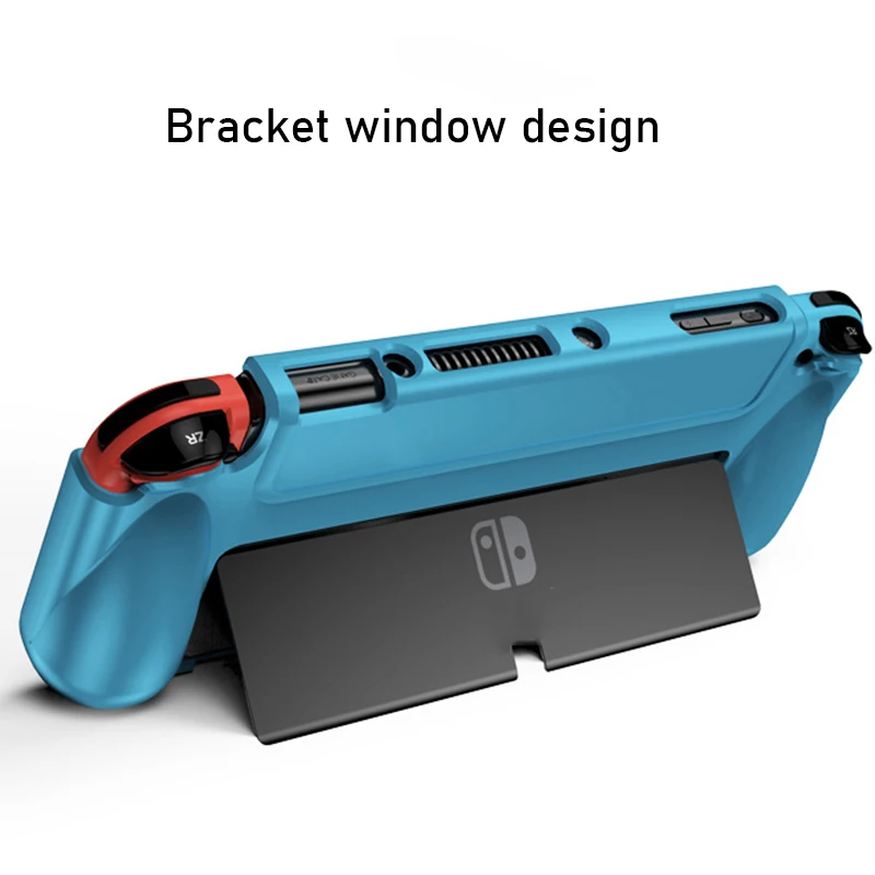 

Dockable Case For Switch OLED Upgraded Protective Case Cover Ergonomic Comfort TPU Grip Shell Guard NS OLED