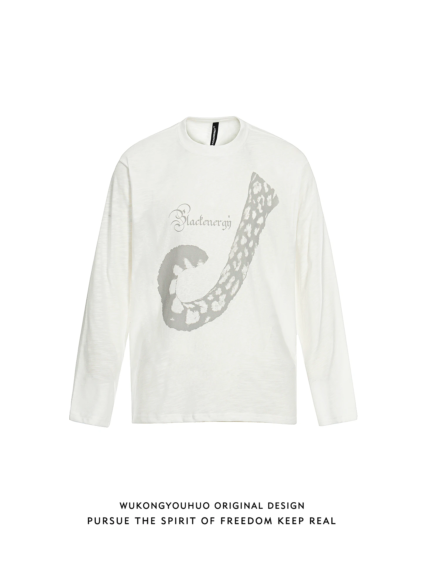 

Casual Long Sve round Ne T-irt ex Spring Loose Couple Leisure Base irt American Trendy Brand Printed Youth Wear